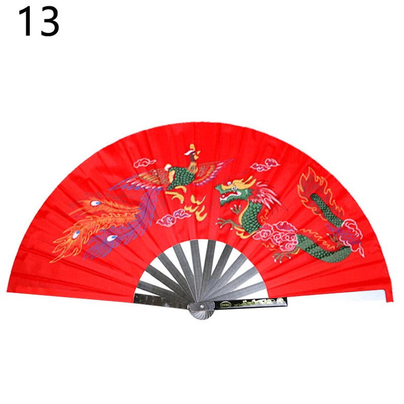 Rustfritt stål tai chi fan fitness kung fu kampsport ytelse dans fan rustfritt stål kampsport fan: 13