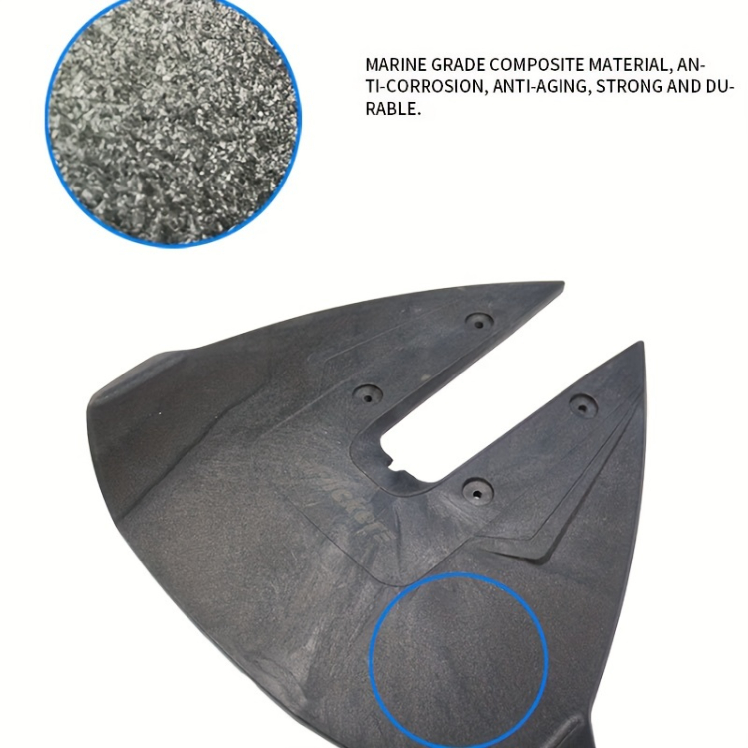 Stinger hydrofoiler - motorstabilisatorfinner til påhængsmotorer, sort forbedrer ydeevnen for både  (4-300)