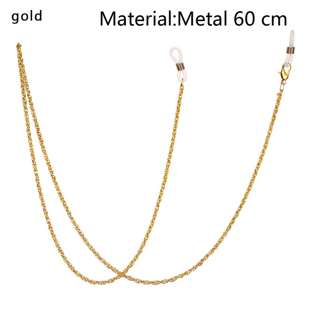 1 PC Face Mask Hanging Lanyard Mask Holder Strap Anti-lost Eyeglass Chains with Clips for Men Women Boys Girls Kids: gold4