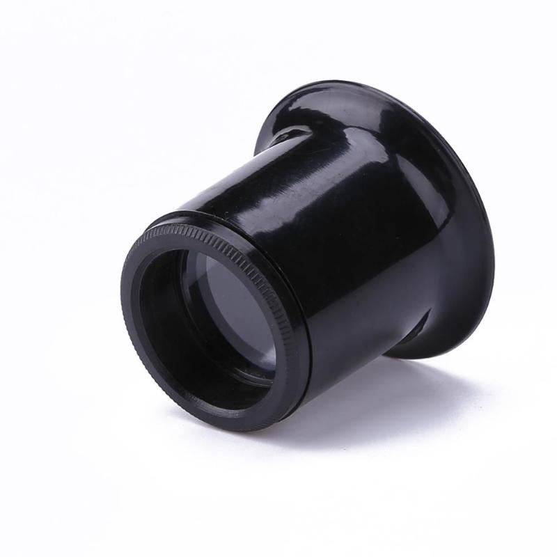 10X Plastic Monocular Glass Magnifier Watch Jewelry Repair Tools Loupe Lens Magnifying Glass