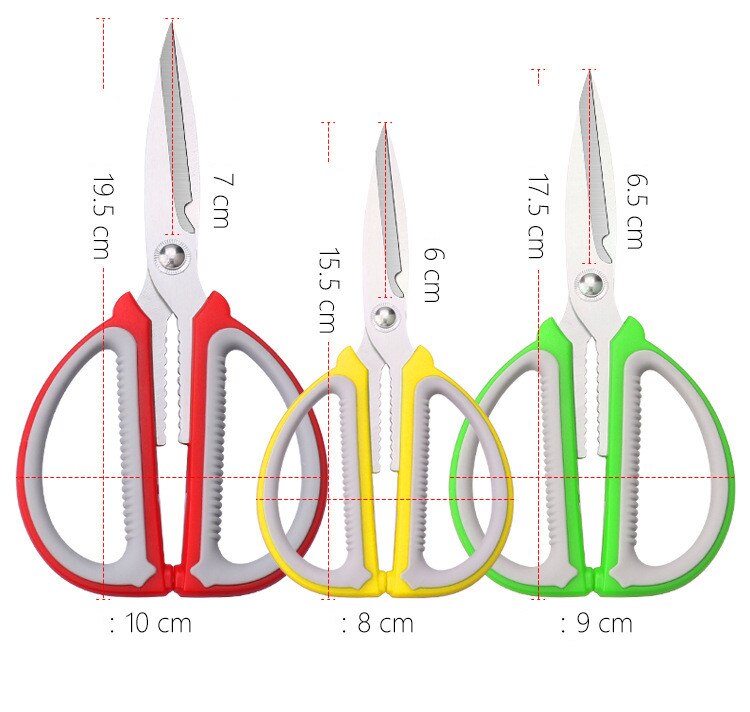 Tijeras de costura de acero inoxidable, tijeras fuertes para coser, bordar tela de cuero, herramientas de corte de papel para el hogar