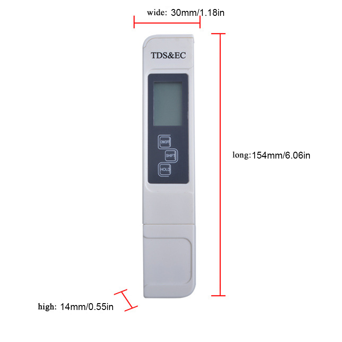 3 In1 Function Conductivity Water Measurement Tester Pen Tool TDS&EC Tester 0-5000ppm Probador de la calidad del agua