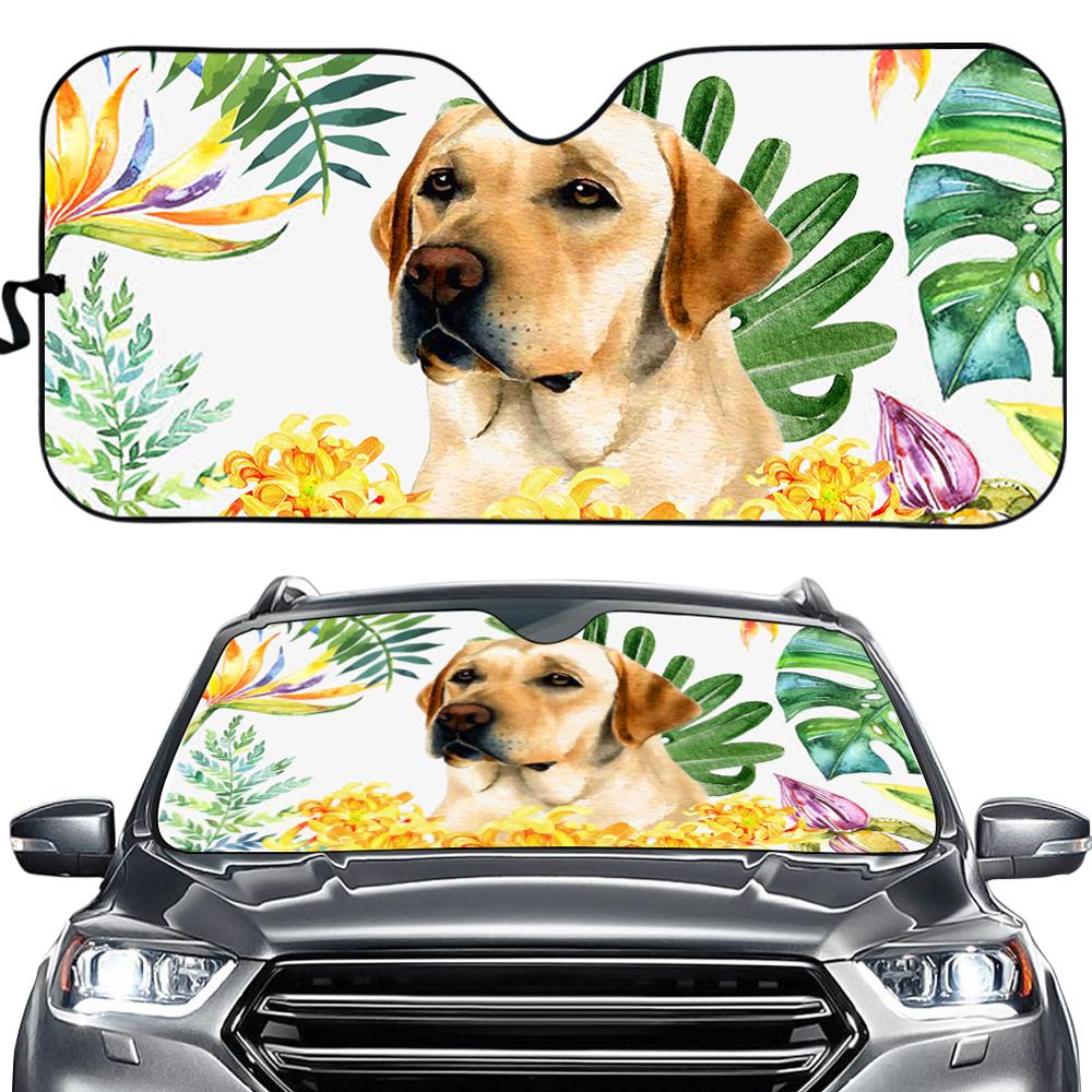 Mooie Schilderen Kat/Hond In Rijden Print Auto Zonnescherm Auto Voorruit Window Cover Sunshades Zonneklep: ZD1305HC