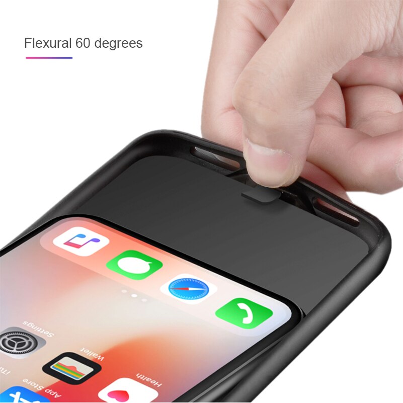 3800mAh Slim di Caso Del Caricabatteria Per il iPhone X 10 Accumulatori e caricabatterie di riserva di Caso di Ricarica Per iPhone X 10 Powerbank Batteria di Back della Copertura Della cassa