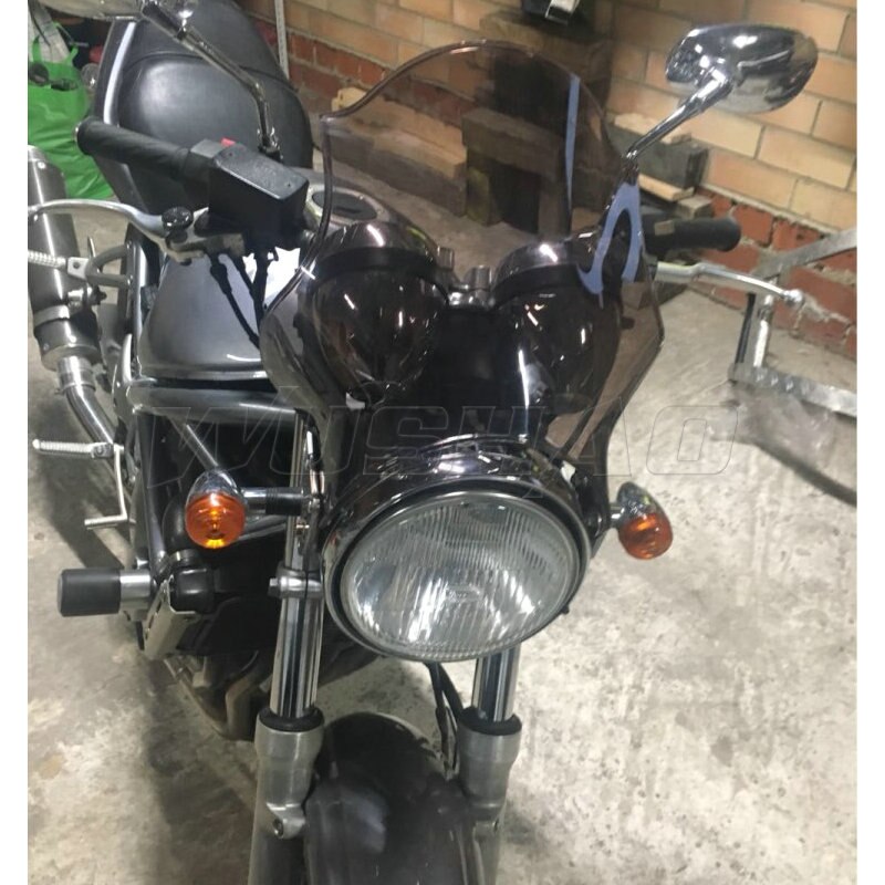 Windshield Windscreen Screen For 1999 2005 - Suzuki SV650 SV1000 SV 650 1000 Headlight Side Mounting Bracket: Smoke
