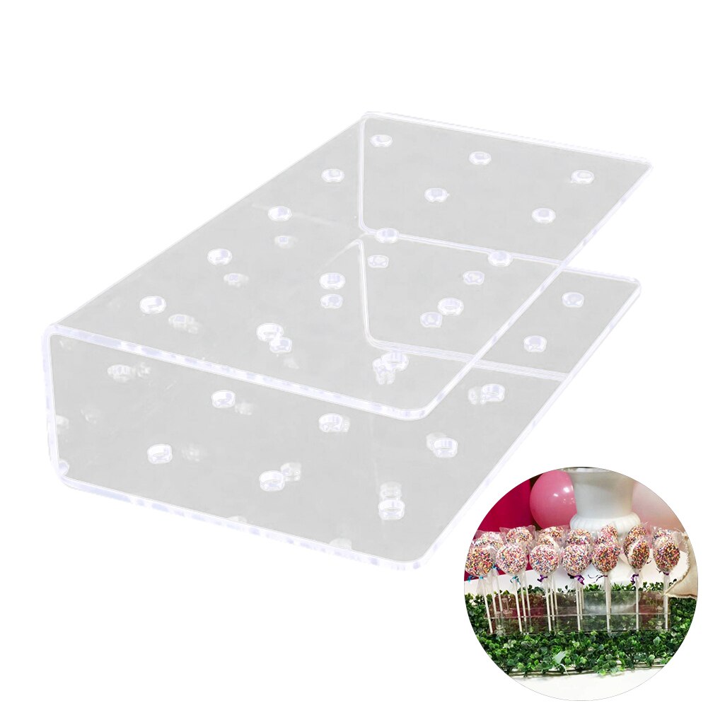 15 Holes Acrylic Lollipop Display Stand Wedding Party Candy Dessert Stick Holder