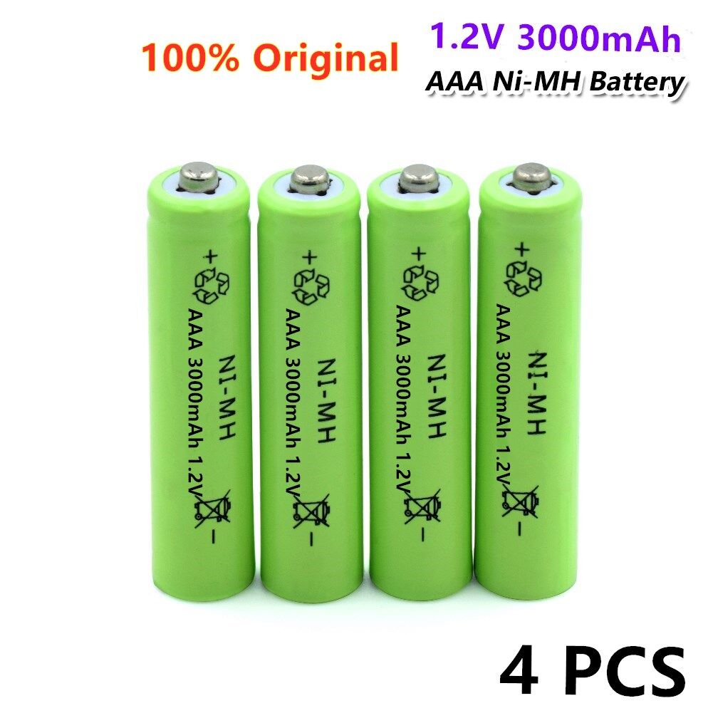 100% 1.2V Nimh Aaa Batterij 3000Mah Oplaadbare Batterij Ni-Mh Batterijen Aaa Batterij Oplaadbare Voor Afstandsbediening Speelgoed: Goud