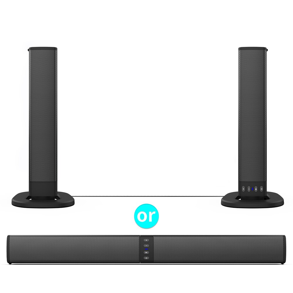 20W Tv Geluid Bar Draadloze Home Theater Systeem Soundbar Met Subwoofer Bluetooth Speaker Voor Pc Computer Telefoon Luidsprekers Boombox: Type 2