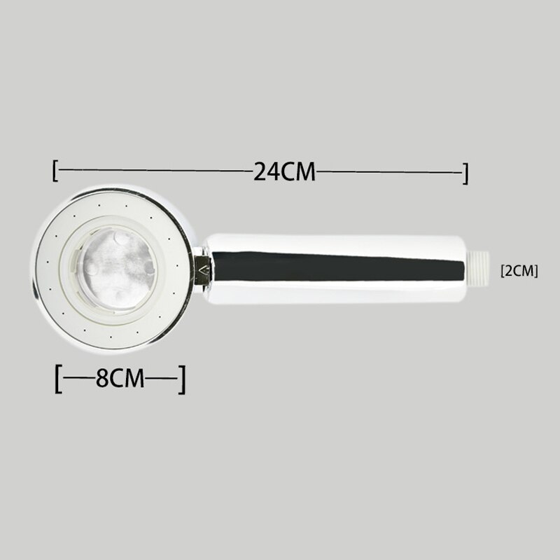 Newly 3 Stage Magic SPA Shower Head Bathroom Soap Chamber Energy Water Saving Head