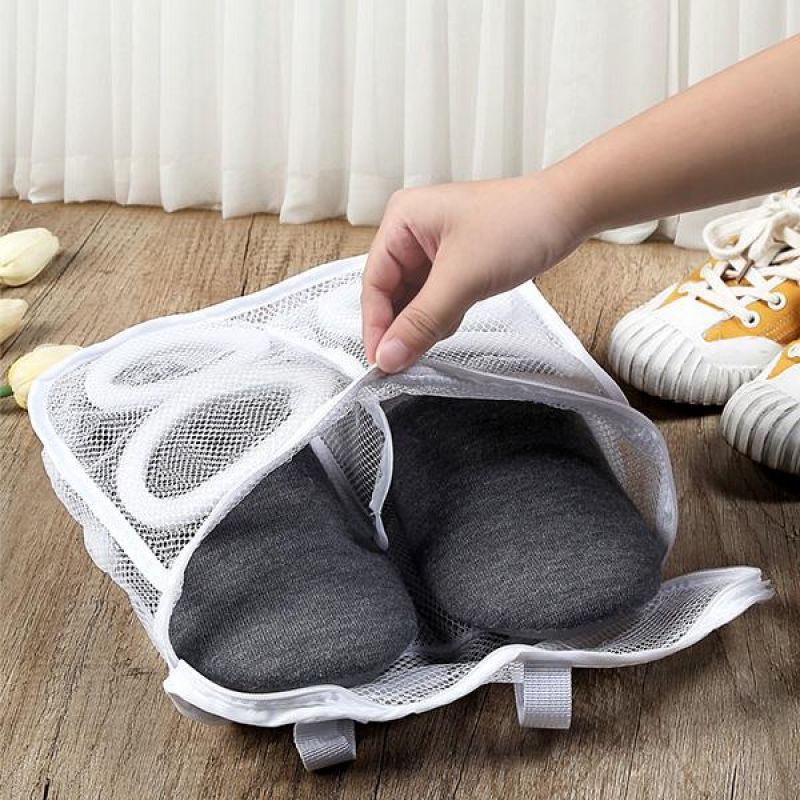 Shoes Washing Bags 3pcs Hang Bags Airing Dry Tool Mesh Laundry Bags Washing Net Bag Shoes Underwear Bra Clothes Protect Wash Bag