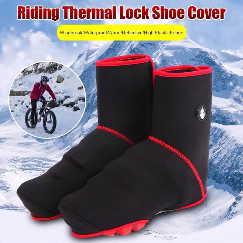 Man Vrouw Fietsen Fiets Schoen Covers Winter Warme Waterdichte Protector Warm Winddicht En Waterdicht M88: Default Title