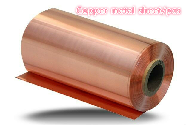 99.9%  kopparplåtar metall konstmaterial gör-det-själv handgjort material tunn metallfolierulle 0.1 x 200 x 500mm/1 rulle