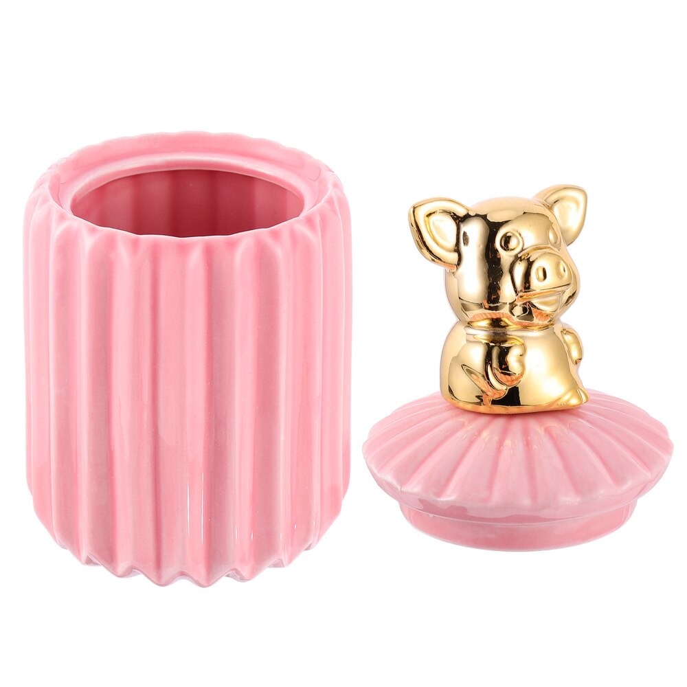 1pc Candy Storage Jar Jewelry Jar Candy Jar Ceramic Jewelry Jar for Tabletop Home