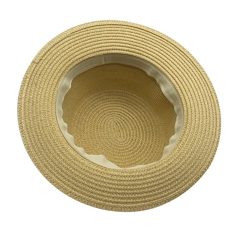 Chapéu de palha feminino chapéu panamá estilo cappelli lado com pérola praia balde boné menina topee 2020 verão chapéu de sol liso para mulher