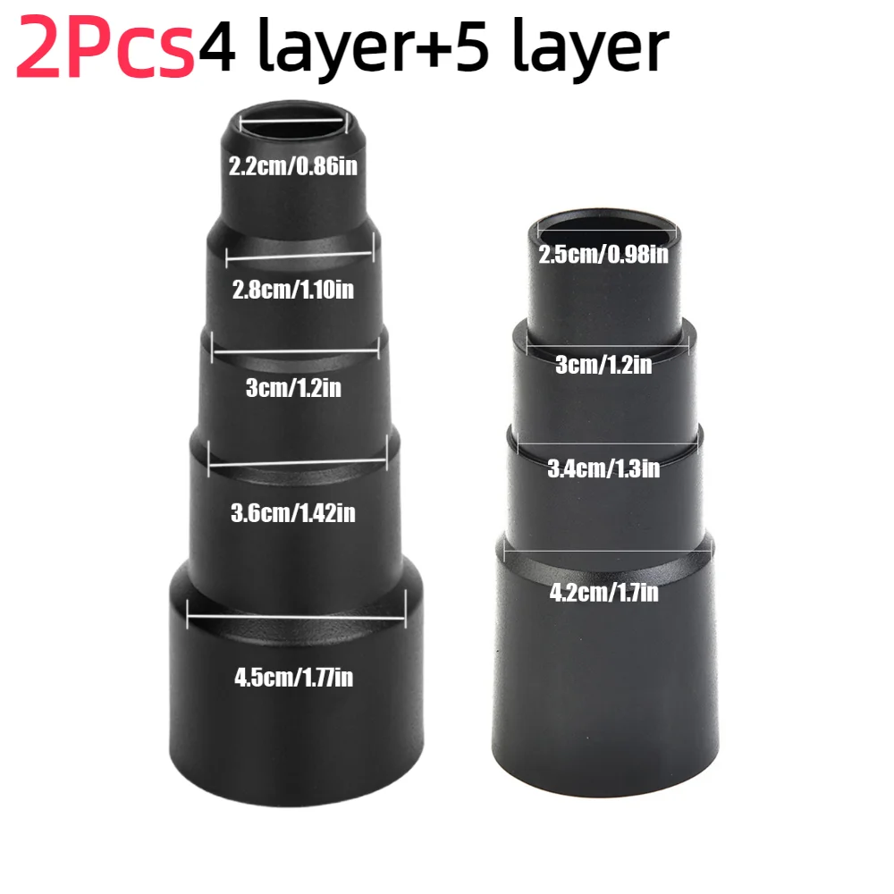 1-3 stk. 22mm 28mm 30mm 36mm 45mm- kobling universell støvsugerslangeadapter støvoppsamler 4-- etterslep /5- -lagskobling: måke