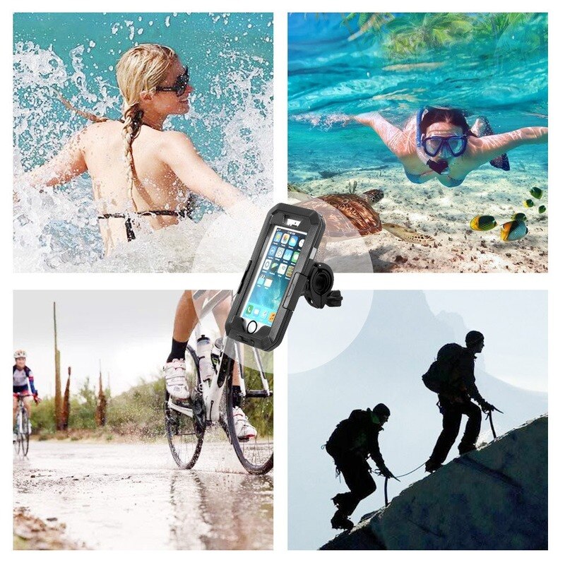 Vandtæt telefon taske cykel telefon holder universal mobiltelefon holder cykel styr clip stand gps monteringsbeslag