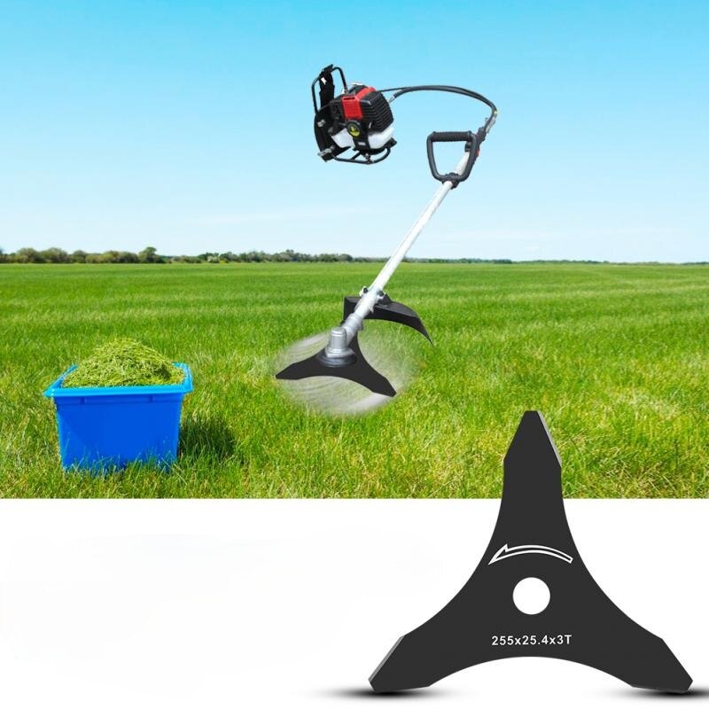 Tondeuse à gazon Lame De 10 Pouces 3 T Débroussailleuse Débroussailleuse Lame 3 Dents Remplacement Coupe Gazon Pièces D'outils De Jardin