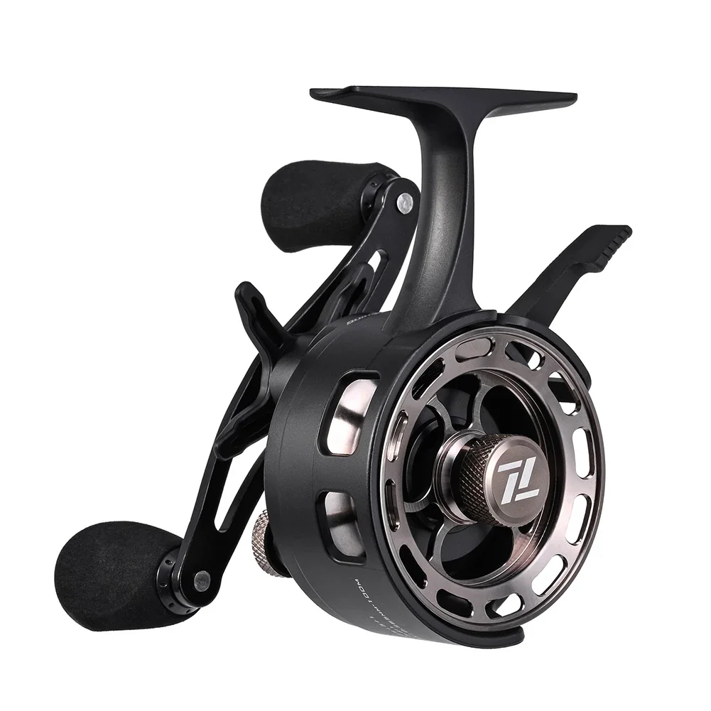 1 stks Overbrengingsverhouding Lager Inline Ijsvissen Reel Met Magnetische Systeem Ijsvissen Reel Winter Diepwatervissen Reel Reel