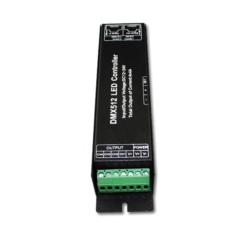 4CH DC12-24V RGB RGBW DMX 512 Controller RGB RGBW LED DMX512 Decoder 4 Channel x 4A for LED Strip Light