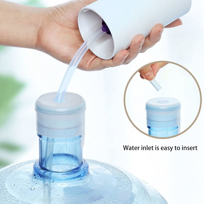 Automatische Waterpomp Voor Fles Usb Opladen Dubbele Motor Elektrische Fles Drinkwater Pomp Dispenser Handpomp Flessenwater