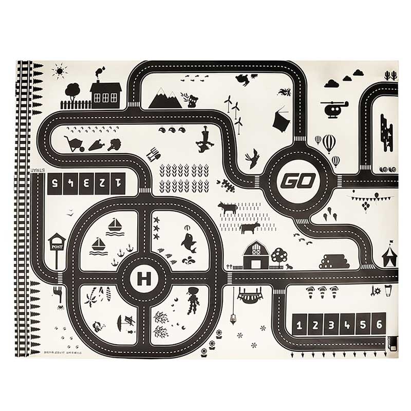 Tapis d'escalade pour bébés, tapis de gymnastique pour enfants, tapis de circulation pour enfants, tapis de jeu pour bébés, tapis de jeu pour enfants, puzzle, piste de voiture: C