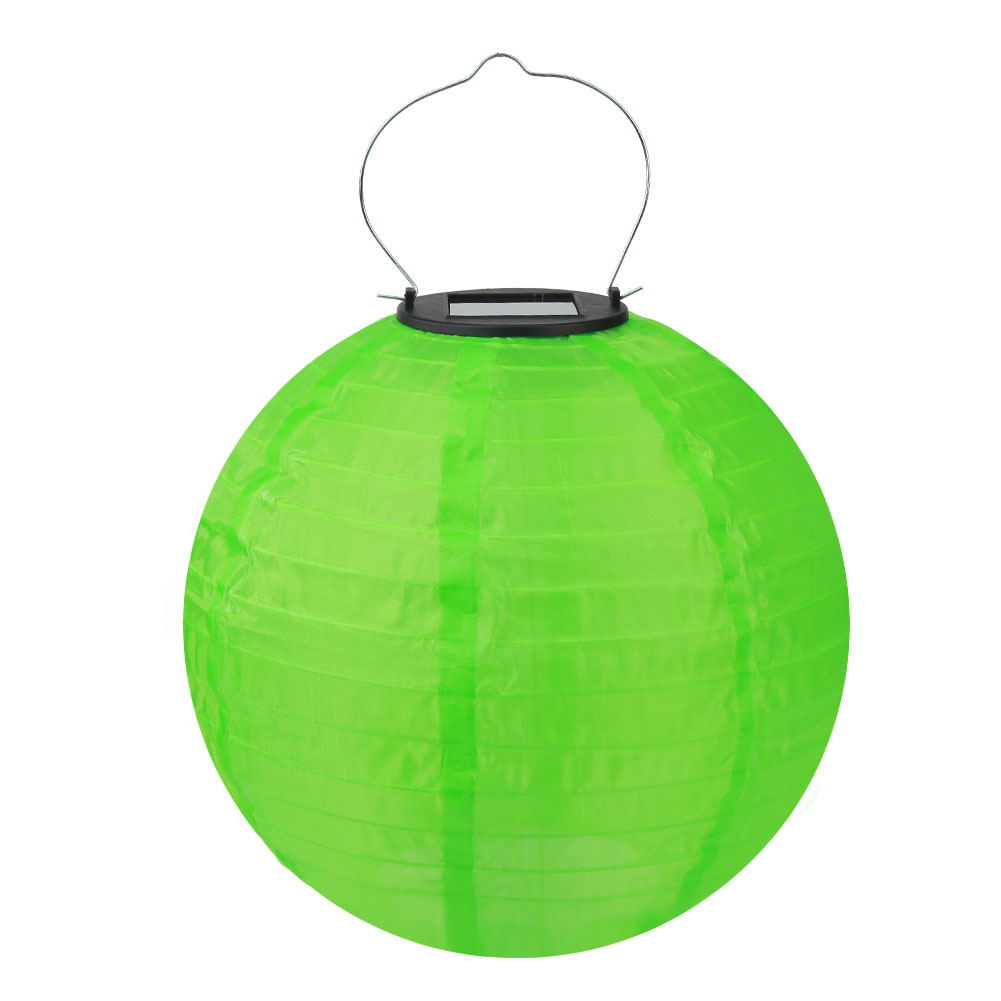 25cm LED Solar Lantern Lamp IP55 Waterproof Decorative Hanging Light for Outdoor Yard Festival Celebration Party: Green