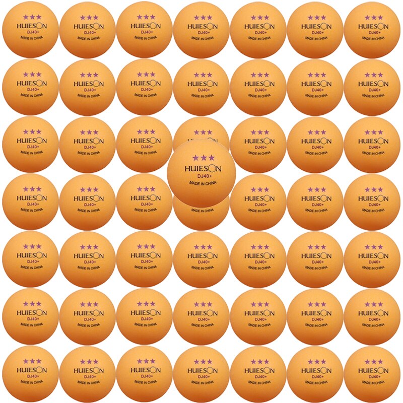 10/20/30/50 Uds. Pelotas de ping pong de 3 estrellas DJ40mm 2,8g pelotas de tenis de mesa blanco naranja amateur pelotas avanzadas para competición de entrenamiento diario: orange 50pcs