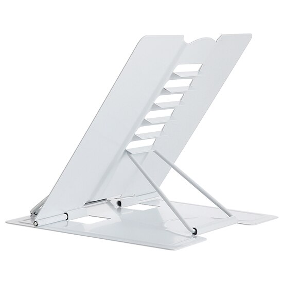 Portable Reading Book Stand Document Holder Desk Adjustable Bookend Stand Foldable Book Stand Display Stand Student Supply: White