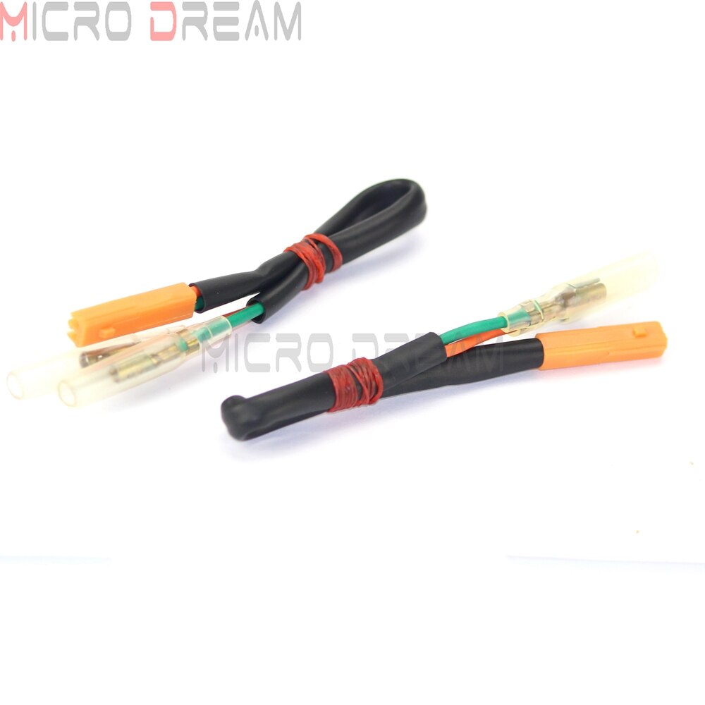 2 Pin Plug Turn Signal OEM Indicators Wire Adapter Plugs Universal for Honda CB/CBR 400 600 650 1000 RR/X/F VT VTX1300 VTX1800