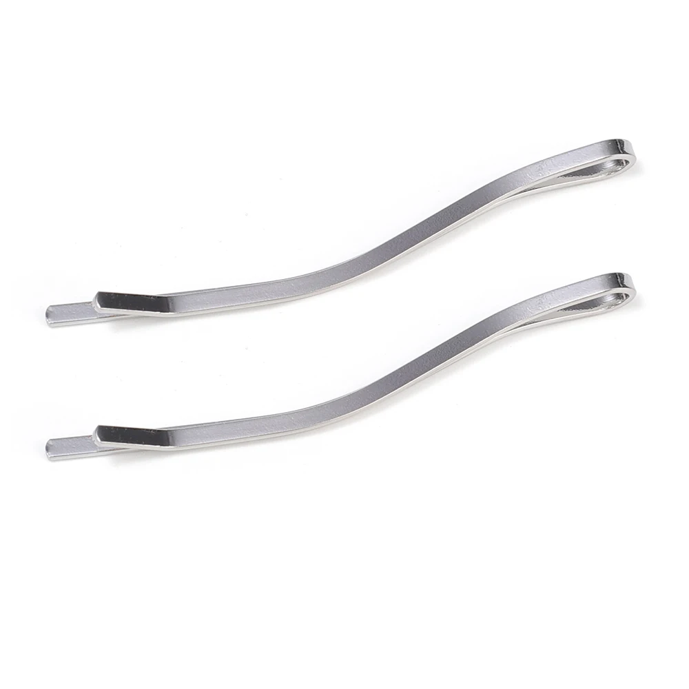 2/10 Uds. Pinza para el cabello de Color dorado y plateado para mujer, horquillas onduladas y rizadas, horquillas para peinado, accesorios de para el cabello para niña: S / Gris