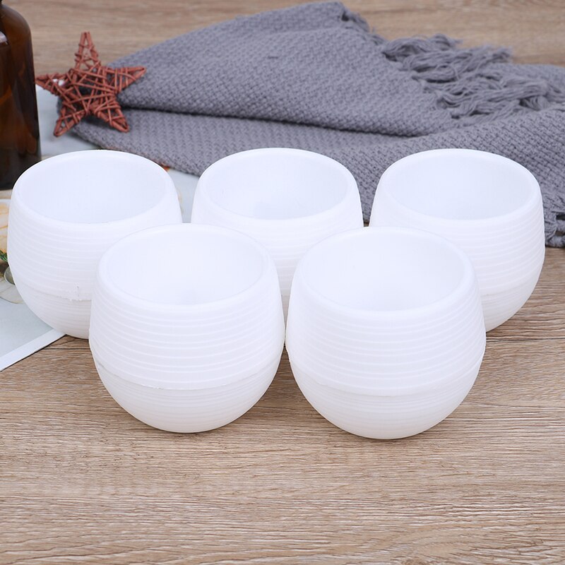 Vaso da fiori XL in plastica rotondo in antracite - 48 x 30