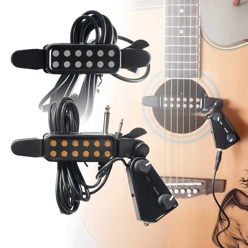 Gitaar Pick-Up Plug En Play Akoestische Elektrische Transducer Voor Akoestische Gitaar Magnetische Pick-Up Kabel Lengte 3 M Gitaar Accessoires