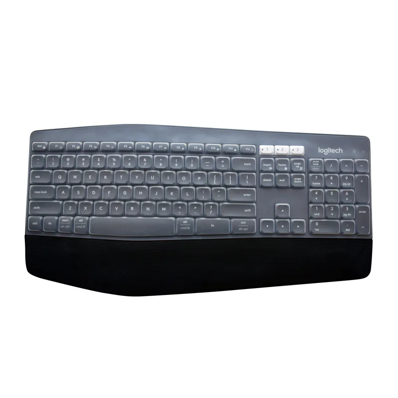 Klare transparente Silikon-Tastaturabdeckung für Logitech G910 Orion/G Profi/MK850/G913 G915 G813 G815 Spielen-Tastatur: Braun