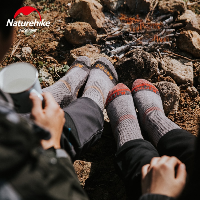 NatureHike Merino Wollen Sokken 1 Paar Winter Warme Sokken Ademend Draagbare Ultralight Outdoor Skiën Sok Voor Wandelen Camping