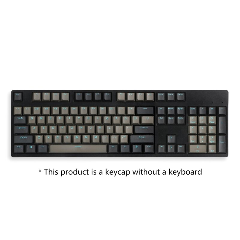 69HA Dolch Sky PBT Keycap Set Two-color Injection Blue Font 87 104 108 Black Gray Cherry Profile Mechanical Keyboard Keycaps: 104