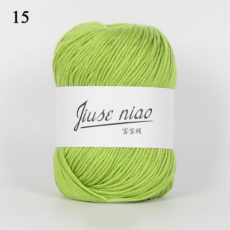 50g/ball Baby Worsted Wool Needlework Cotton Yarn Thread Skin Friendly Knitted Cashmere Yarn Crochet Yarn: 15