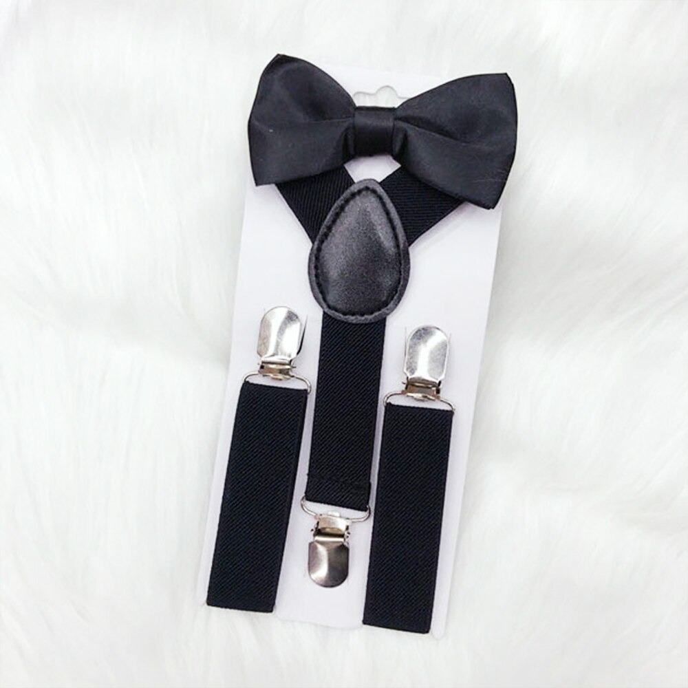 Kids Suspenders with Bowtie Children Bow Tie Set Boys Braces Girls Adjustable Suspenders Baby Wedding Ties Accessories: 4