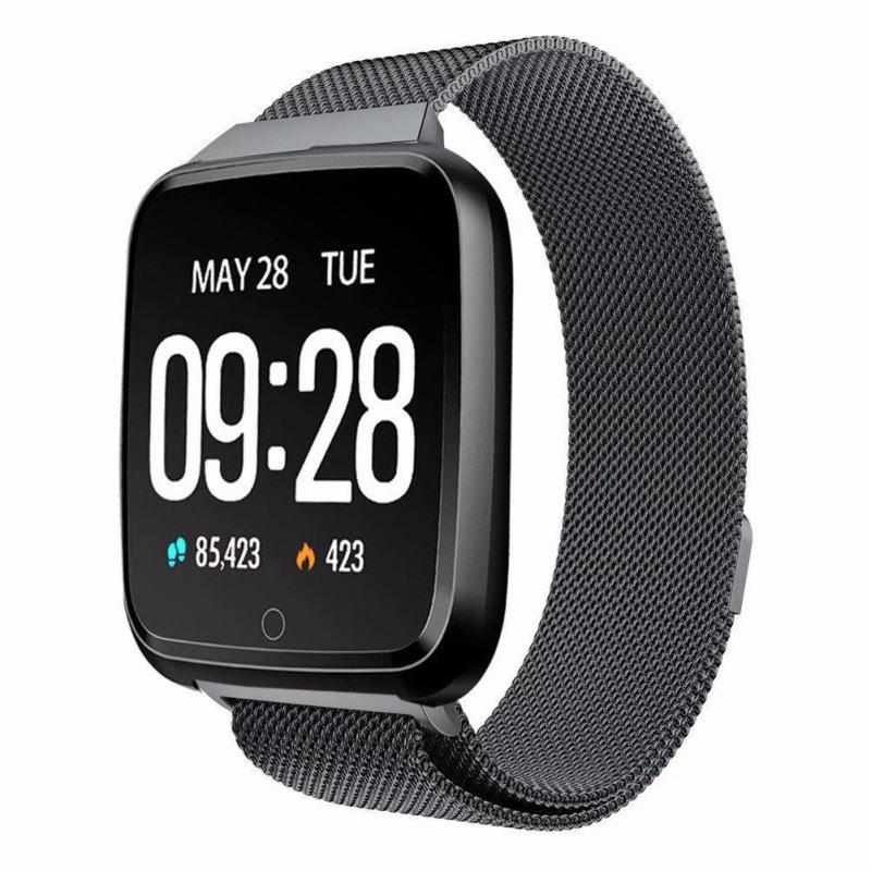 Großen Bildschirm Clever Uhr IP67 Wasserdichte 1,3 Zoll Gesundheit Überwachung Android IOS Clever Band mit Edelstahl Armbinde Y7
