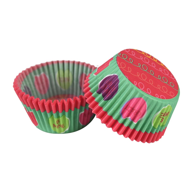 Emballage de gâteaux en papier, 100 pièces, tasses à Muffin, fête, bricolage, cuisine, lieu de cuisson, moule Cupcake, Dessert, boîte étanche à l&#39;huile de 7cm