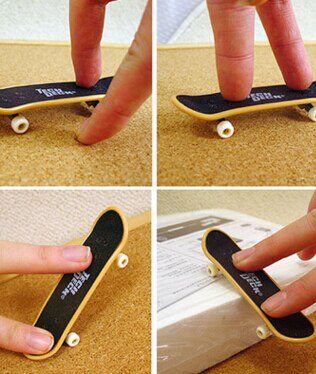 Kinderspeelgoed creatieve plastic vinger skateboard vinger skateboard