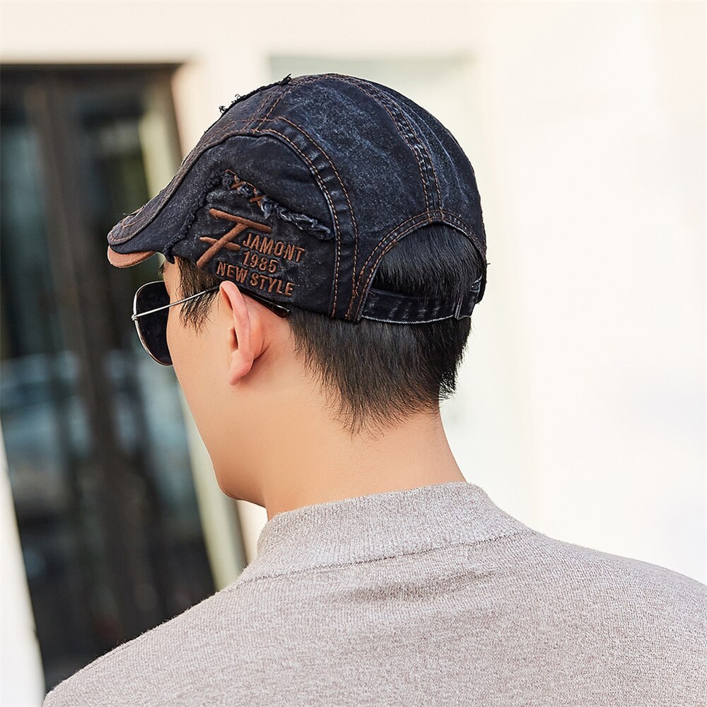 Tohuiyan klassisk newsboy kasket til mænd vintage bomuld gatsby kasketter afslappet bager dreng hat kvinder boinas duckbill cabbie hatte