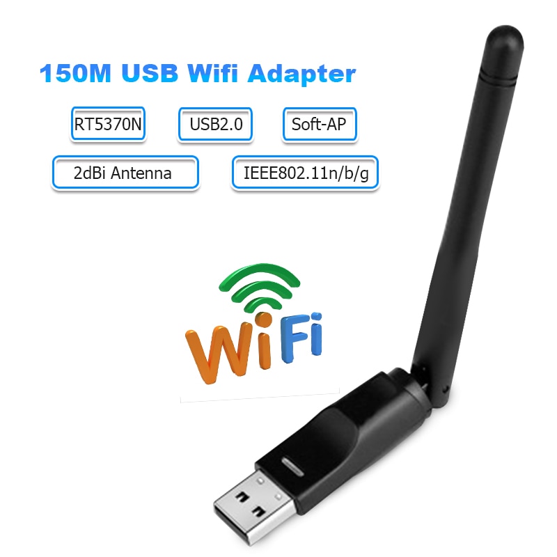 RT5370 USB Wifi Adapter 150Mbps Wireless Network Card USB Wifi Antenna Adapter Wifi Receiver Transmitter Soft-AP