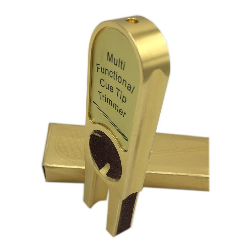 U shape Golden Brick Ultimate Tip Tool /Multi functional cue tip Trimmer billiard pool cue tools accessories