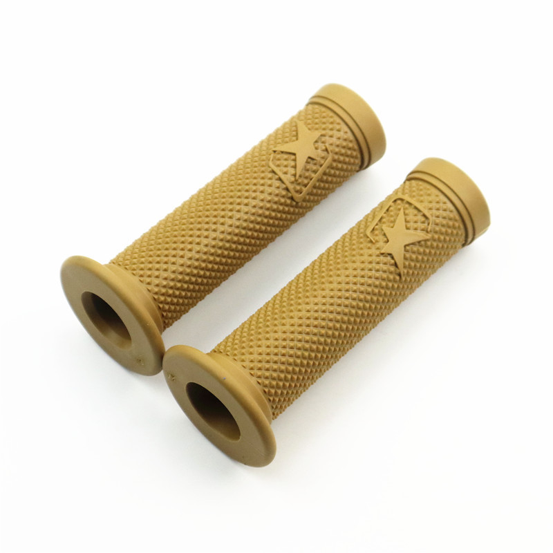 7/8 ''22 MILLIMETRI Dirt Bike Mountain Bike Manubrio Coperture Manopole Moto Gomma Gel Retro Manubrio Copertura Moto Manopola Dell'acceleratore: YELLOW