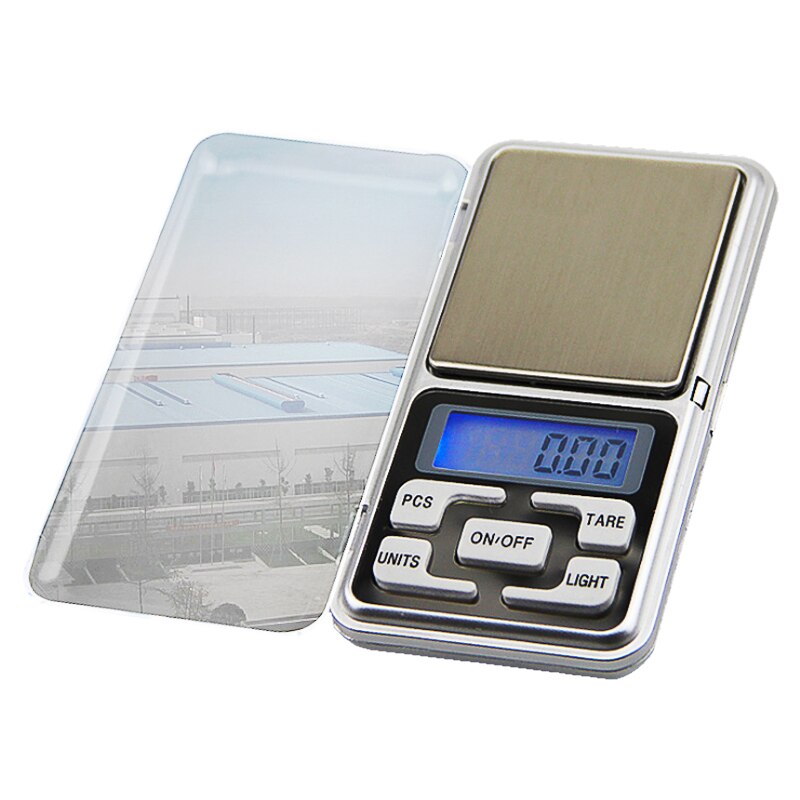 Electronic LCD Display Scale Mini Pocket Digital Scale for Jewelry Kitchen Scale（500g/100g/200g/300g/0.01g） Silicone/ABS Buttons: 100g-0.01  silicon