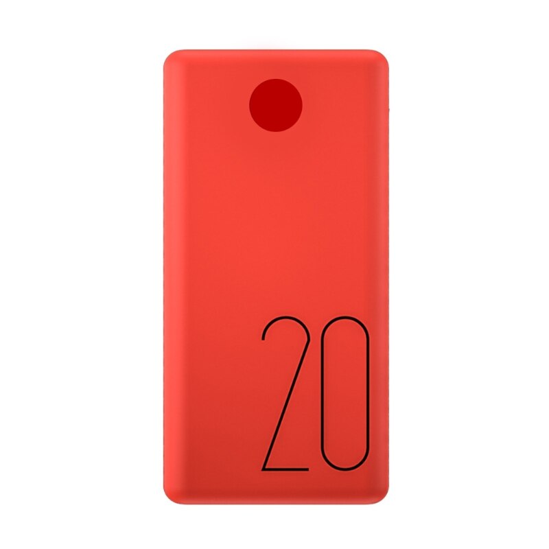 For ROMOSS LT20 Power Bank 20000mAh Silicone Protective Case Anti-impact/skid Cover For ROMOSS LT20 Pro Power Bank Skin: RED