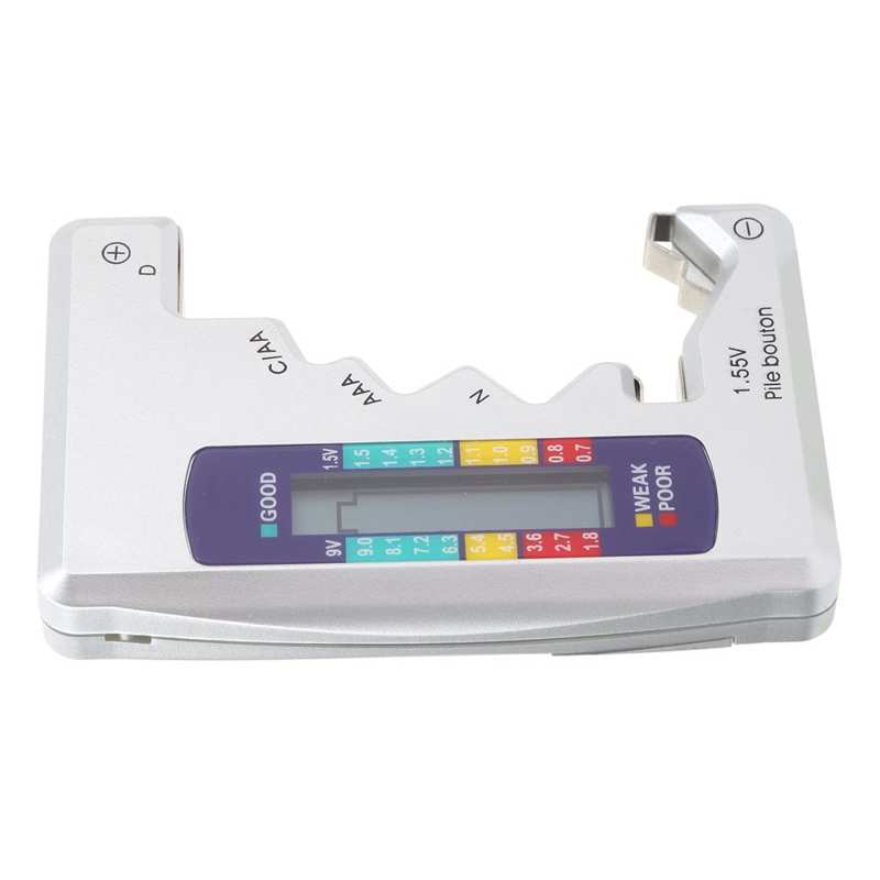 Digital Battery Tester Capacity Checker for C/D/9V/AA/AAA/1.5V Lithium Power Supply Measurement