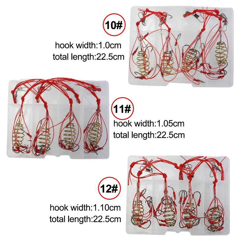 4pcs Explosion Fishook Fishing Hooks Pack Fishing Tackle Fish Hooks High Carbon Steel Fishing Hook Sharp Fishhooks