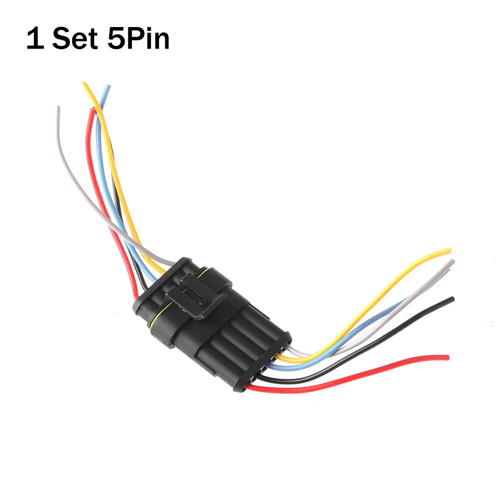 Connecteur électrique de voiture étanche HID, 1/2/3/4/5/6 broches, prise avec câble électrique, faisceau de câbles pour camion et automobile: 5Pin