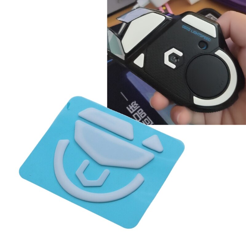 1 Pack White Mouse Feet Pedal for logitech G502 LIGHTSPEED Wireless Mouse Replacement Feet Glides Curve Edge Mouse Feet Sticker